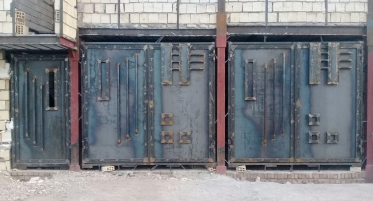 دستمزد ساخت درب ورودی حیاط طرح ساده در اصفهان[کریمی]
