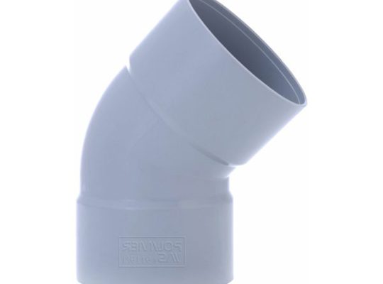 قیمت زانوی ۴۵ درجه UPVC سایز ۹۰[میزان پلیمر شهریار]