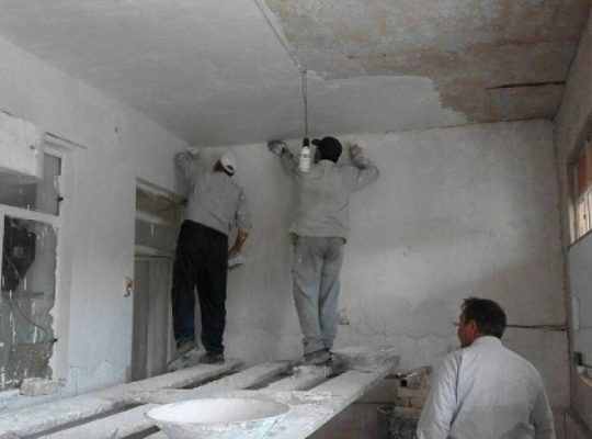 دستمزد گچ کاری گچ و خاک در مشهد[ابراهیمی]