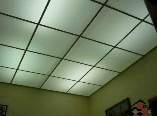 اجرت اجرای سقف کاذب PVC تایل ۶۰*۶۰ در کرج[رحمانی]