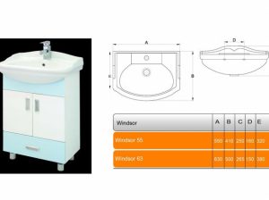 قیمت رو کابینتی ویندسور ۵۵ درجه یک[چینی رز]