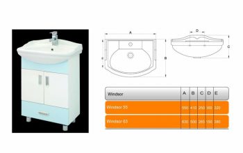 قیمت رو کابینتی ویندسور ۵۵ درجه یک[چینی رز]