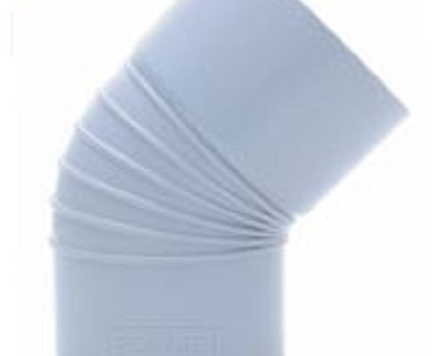 قیمت زانو ۴۵ درجه UPVC سایلنت ۵۰mm[یاس]
