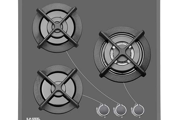 قیمت اجاق گاز شیشه ای مدل G302[ایلیا استیل]