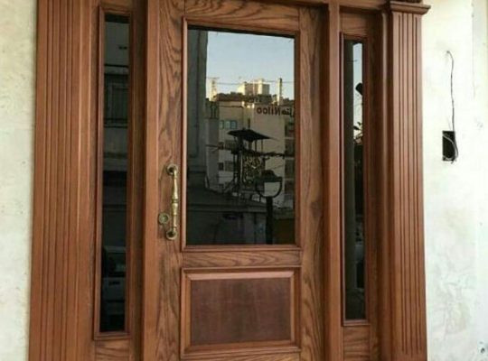 قیمت درب لابی تمام چوب روکش ملچ[دُرایکس]