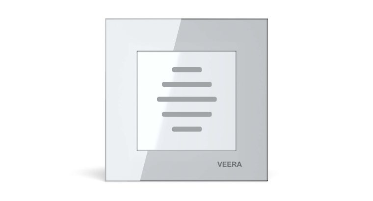 قیمت کلید زنگ ملودی مدل کریستال سفید VEERA