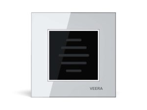 قیمت کلید زنگ شیشه ای سفید مشکی مدل امگا VEERA