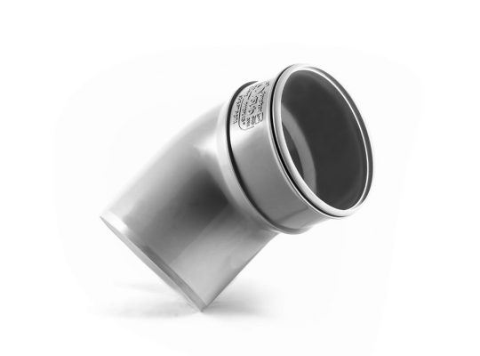 قیمت زانوی ۴۵ درجه PVC 40mm[داراکار]