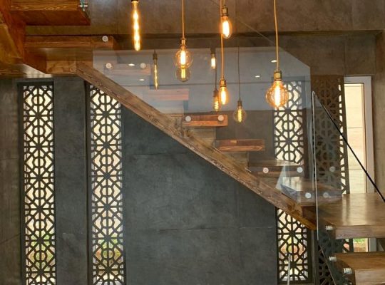 قیمت نرده شیشه ای مدل فیکس پوینتی[آراد استیل]