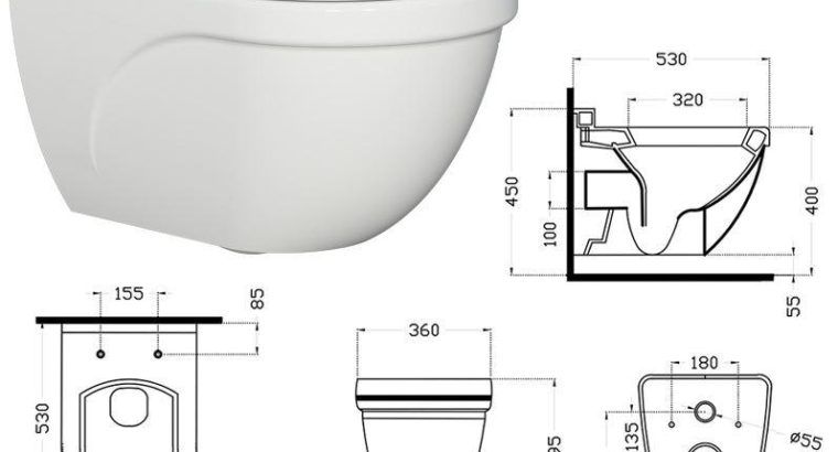 قیمت توالت فرنگی وال هنگ آرسیتا A درجه یک[گاتریا]