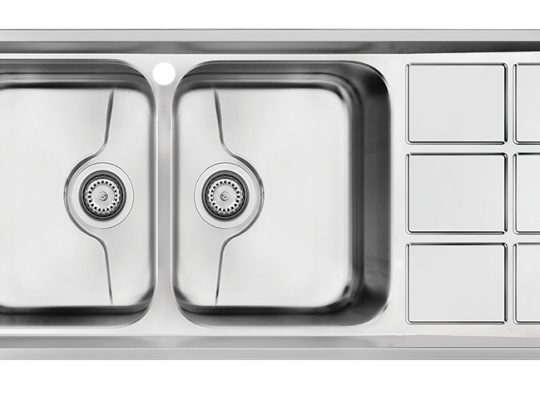 قیمت سینک ظرفشویی استیل مدل ۸۰۳۲p[کن]