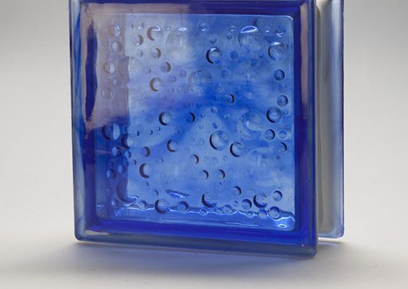 قیمت بلوک شیشه ای مدل چکشی آبی ۱۹*۱۹[کاوه]