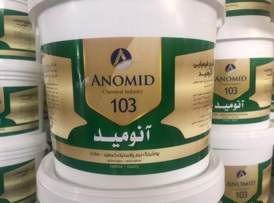 قیمت رنگ نیم پلاستیک ۱۰۳سفید مات آنومید[رادین]