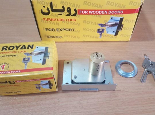 قیمت قفل کمدی دوپله برنجی برند رویان[ برلیان]
