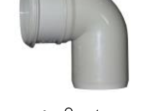 قیمت زانو ۹۰ درجه upvc سایز ۴۰mm[صبا اصفهان]