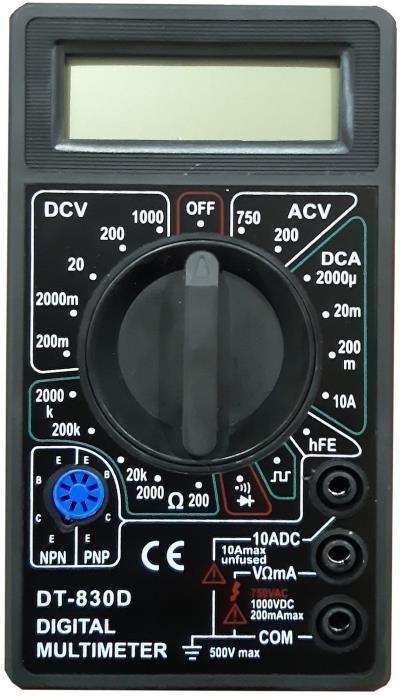 قیمت مولتی متر دیجیتال مدل DT 830D