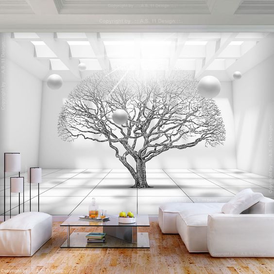 قیمت کاغذ دیواری سه بعدی مدرن درخت کد ۱۲۱۷
