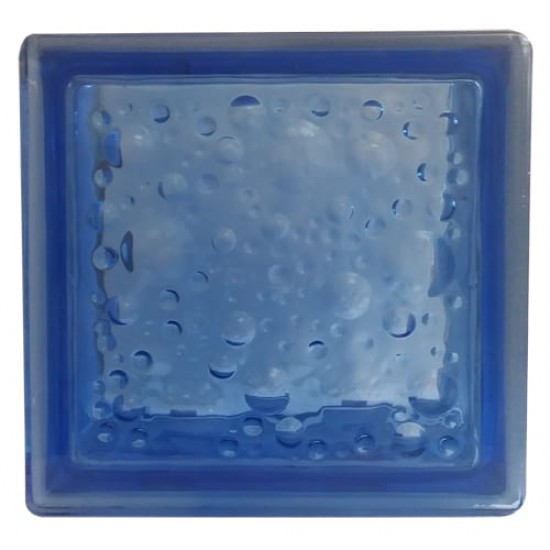 قیمت بلوک شیشه ای کاوه مدل حبابی آبی