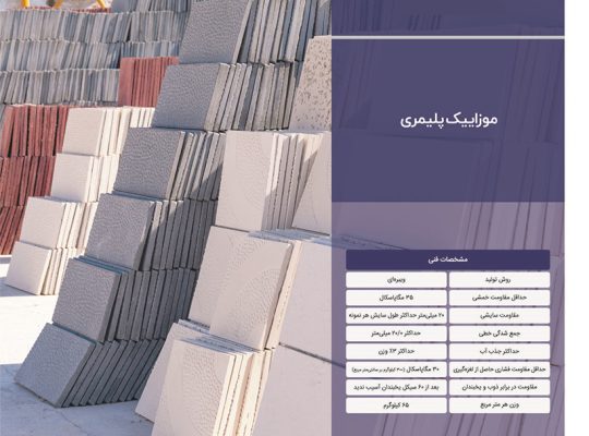 قیمت موزاییک پلیمری[کیان برنا]