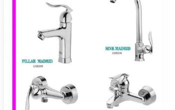 قیمت ست شیرآلات مدل مادرید پوشش کروم[کویران]
