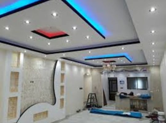 دستمزد اجرای سقف کناف به همراه باکس نور[ورناپ]