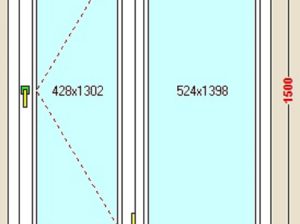 قیمت پنجره دوجداره upvc بازشو تک حالته[آوان]