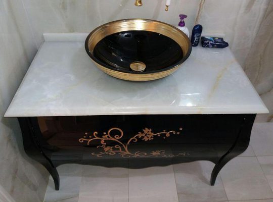 هزینه اجرای کوارتز برای کابینت روشویی[ایلیکا]