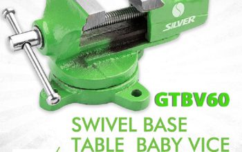 قیمت گیره رومیزی مینی گردان ۶۰m مدل GTBV6[سیلور]