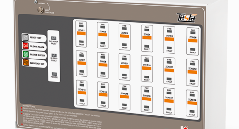 قیمت دستگاه کنترل مرکزی ۲-۱۸ زون اطفا حریق[ تسلا]