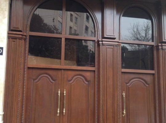 قیمت درب لابی چوبی کد L67[آرینا چوب]