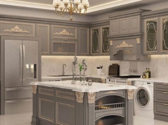 قیمت کابینت رنگ پلی‌اورتان حرفه‌ای[آریو کابین]