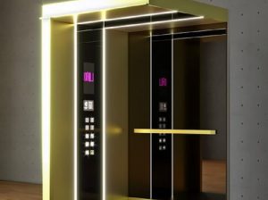 قیمت کابین آسانسور استیل طلاییP2[پریز آسانسور]
