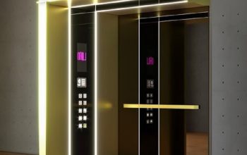 قیمت کابین آسانسور استیل طلاییP2[پریز آسانسور]
