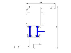 قیمت پروفیل لنگه پنجره ترمال بریک[اروم آلیاژ]